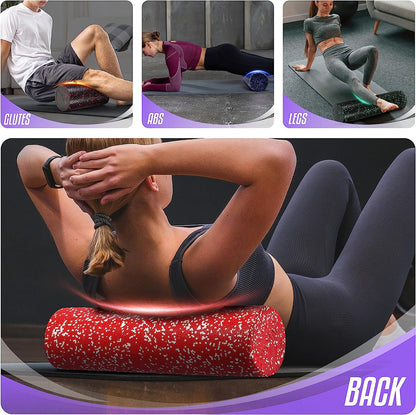 EPP Foam Roller for Back, Legs, Physical Therapy, Exercise, Deep Tissue, and Muscle Massage – Extra Firm High-Density Foam Roller – Support Pain Relieved, Back, Legs, and Muscle Recovery